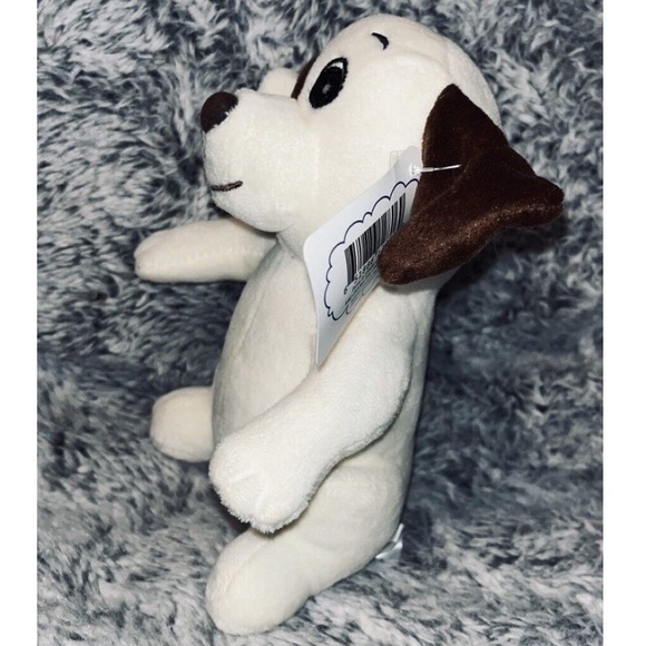 NWT Stuffed Animal Baby Puppy Beanie soft plush Dog w/Tag RBI 7" - Picture 2 of 4